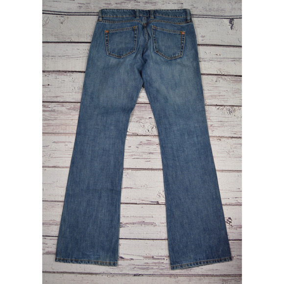 Nine DMBM Boot Cut Jeans Y2K Low Rise Women Junior Size 3 Medium Wash Blue - Picture 11 of 13